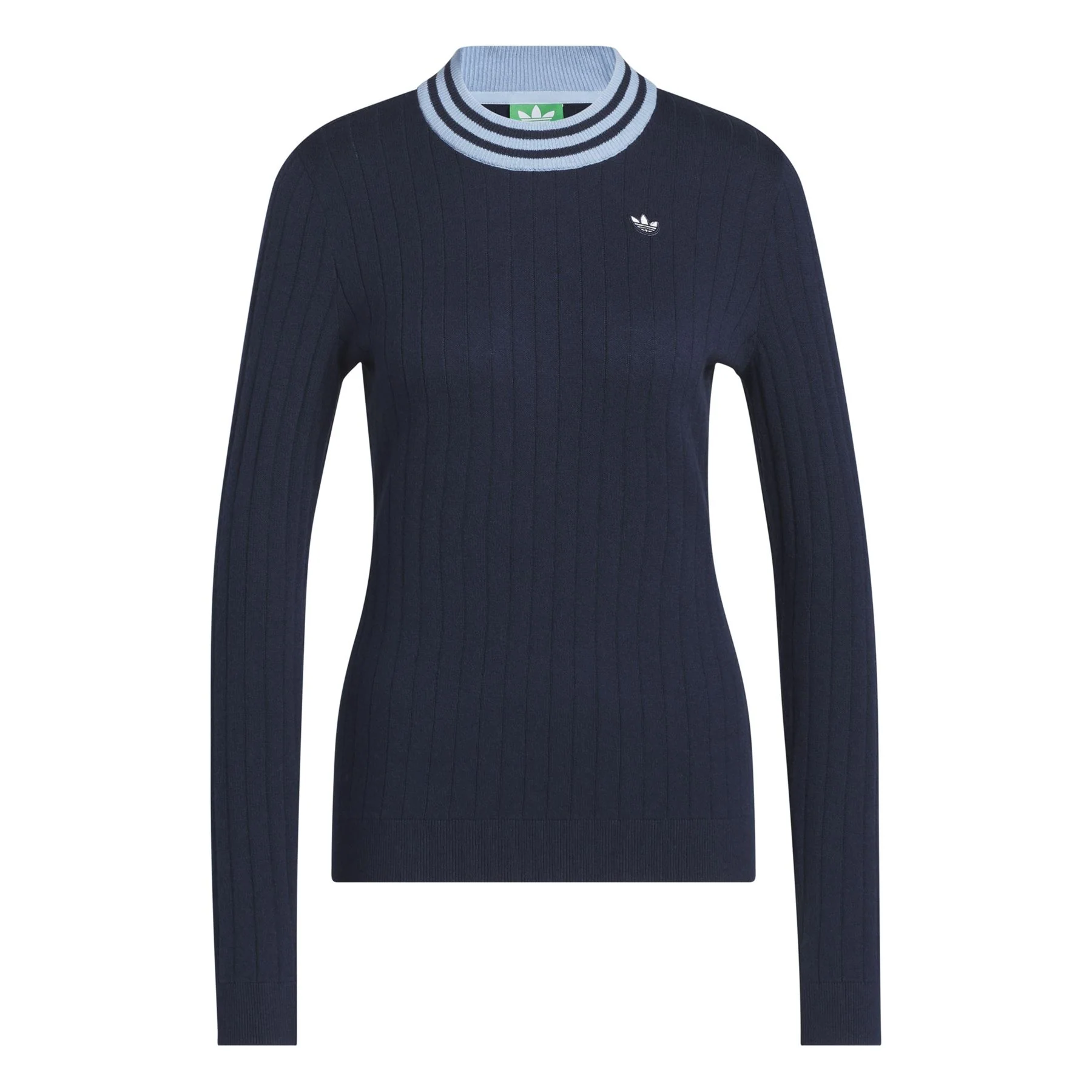 Womens Cashmere Knit Sweater Night Indigo - Image 7