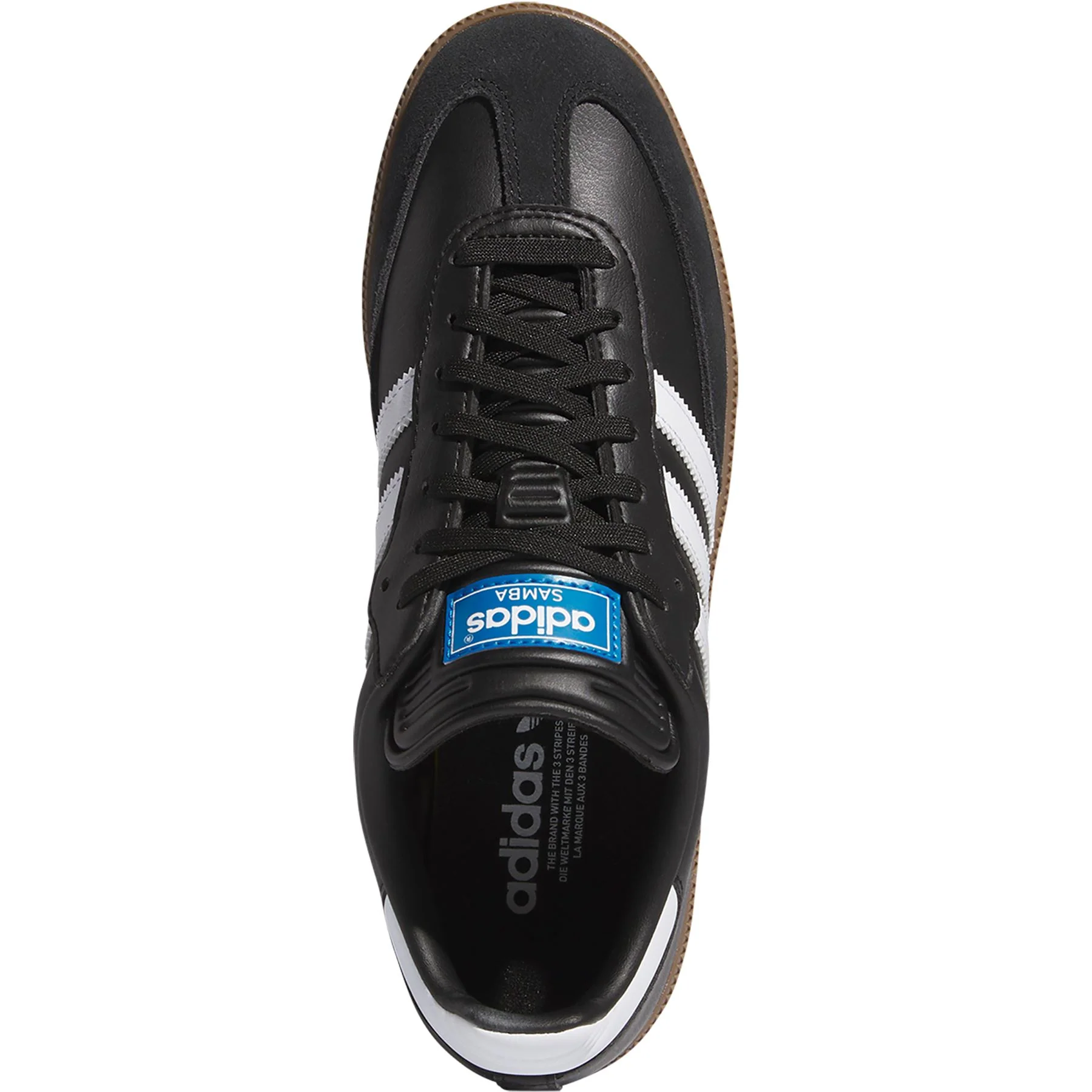 Samba Spikeless Golf Shoes Black/White - Image 3