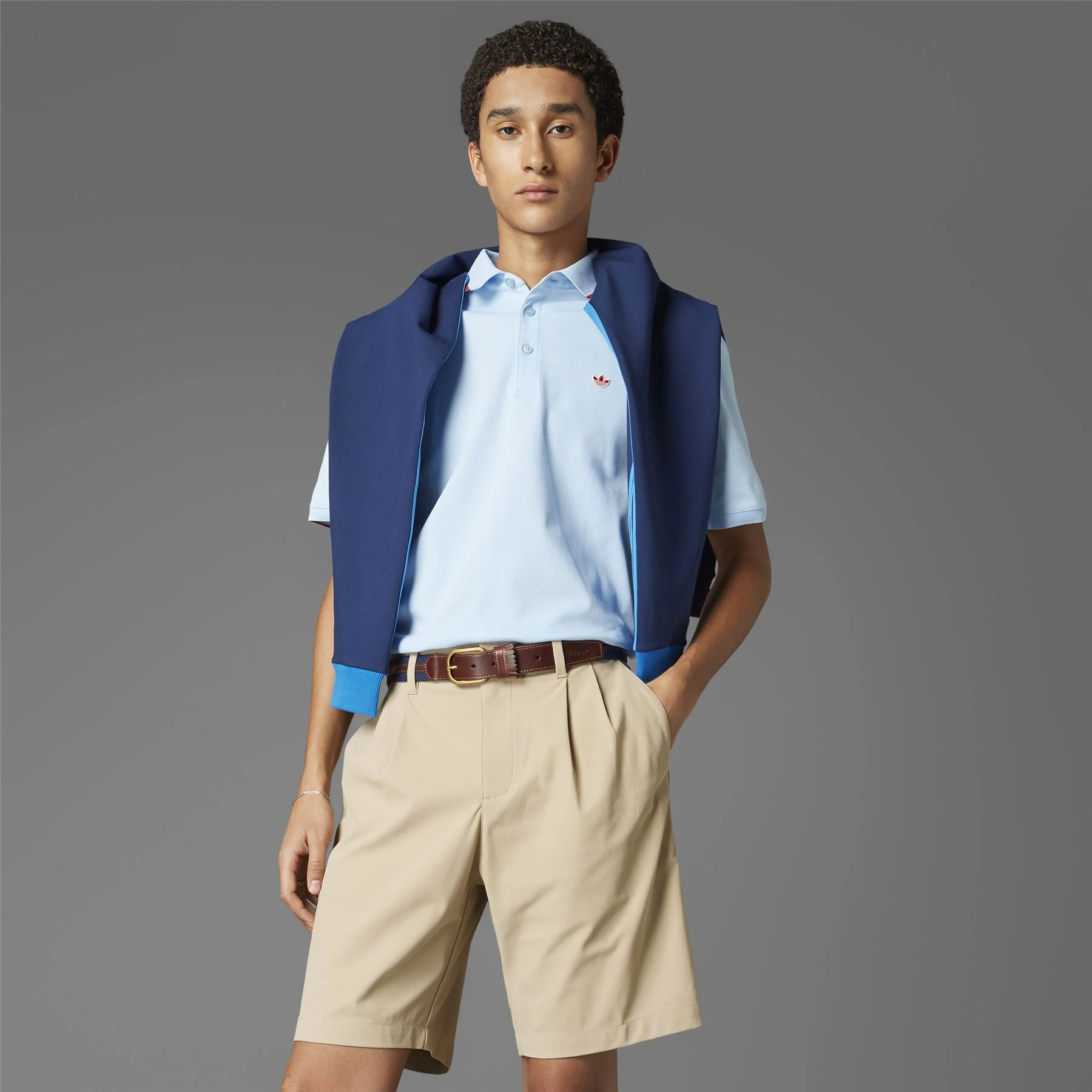 Twistknit Pleated Shorts Hemp - Image 3