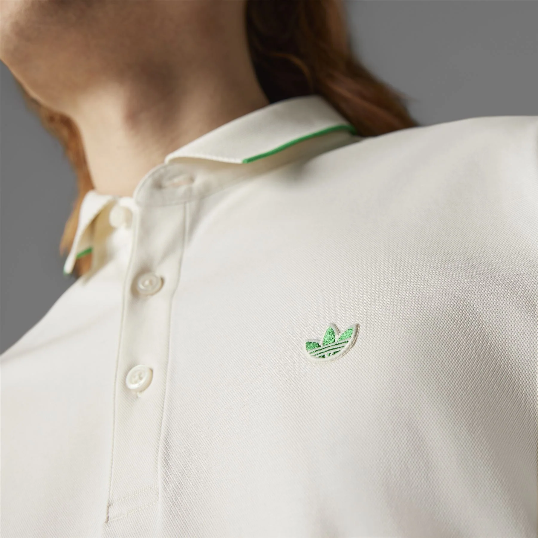 Twistknit Trefoil Polo Chalk White - Image 5