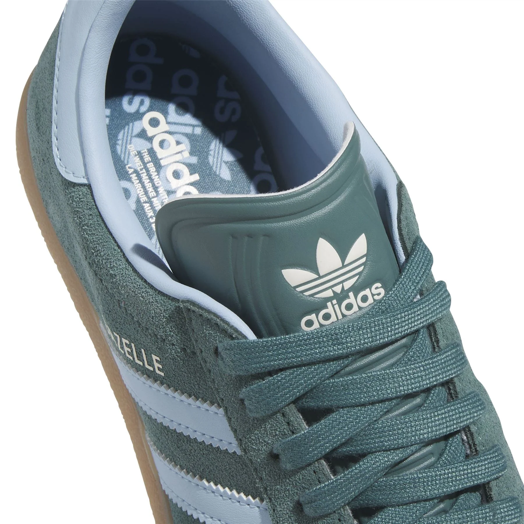 Womens Gazelle Spikeless Golf Shoes Preloved Teal/Clear Sky/Gum - Image 7