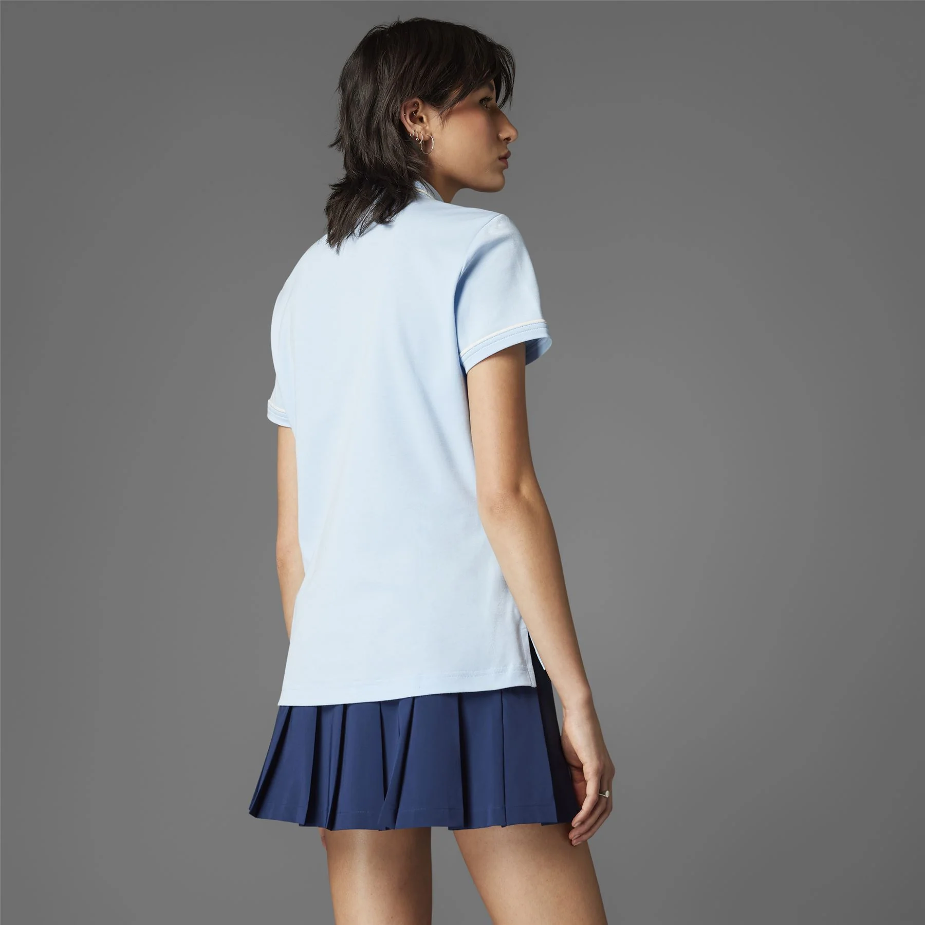 Womens Twistknit Trefoil Polo Clear Sky - Image 3