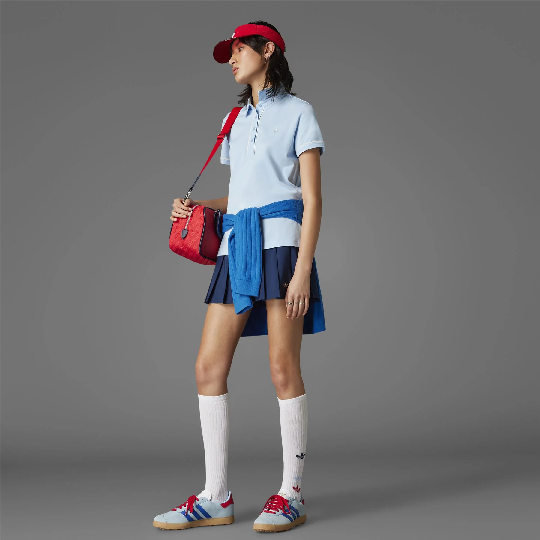 Womens Twistknit Trefoil Polo Clear Sky - Image 4