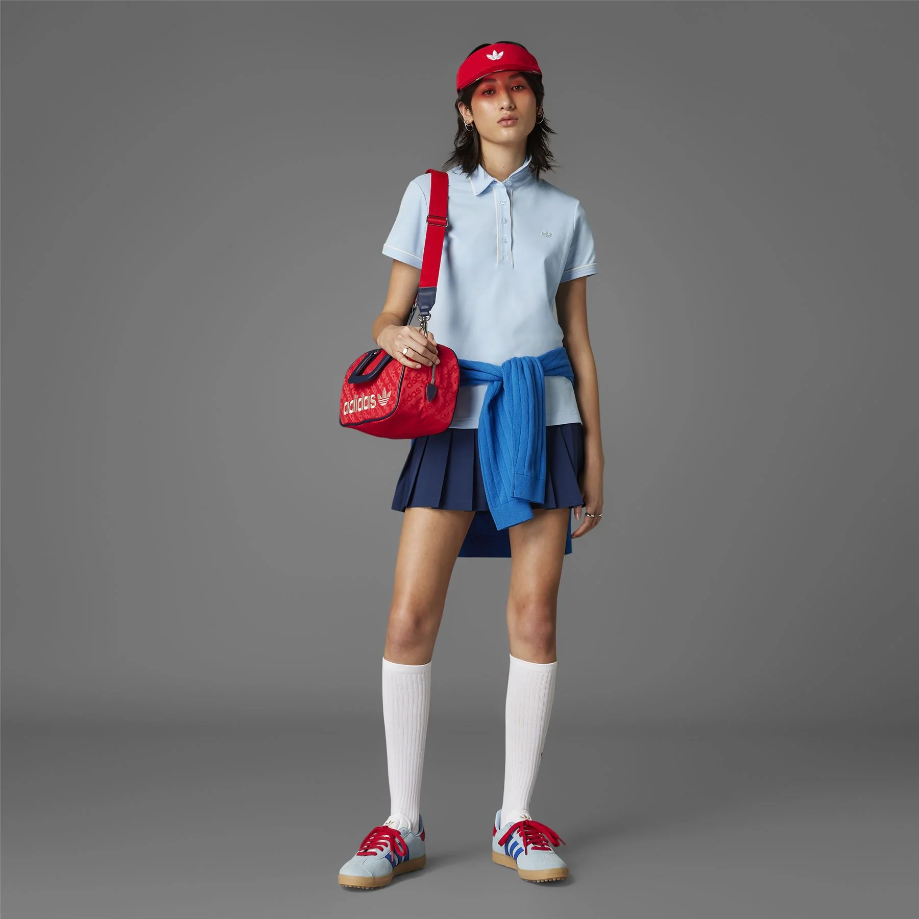 Womens Twistknit Trefoil Polo Clear Sky - Image 5